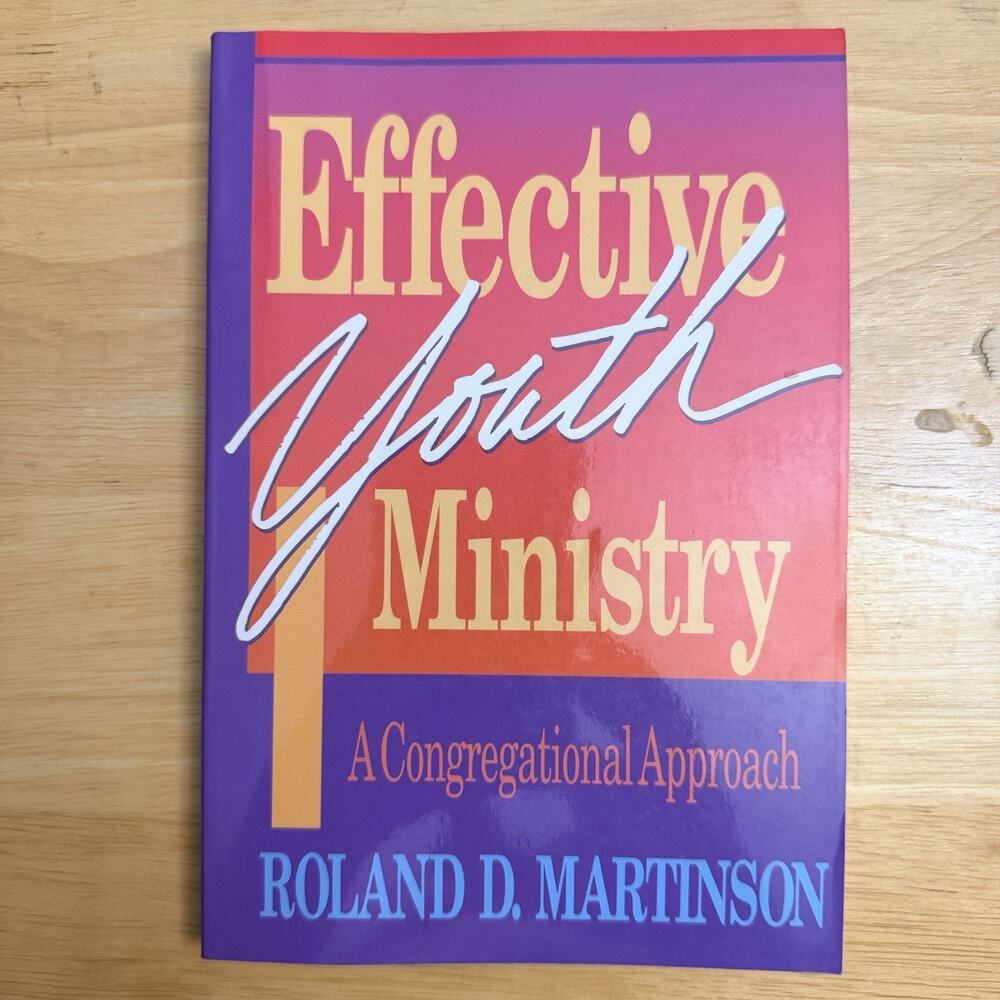 Effective Youth Ministry A Congregational Approach By Roland D Martinson 1988